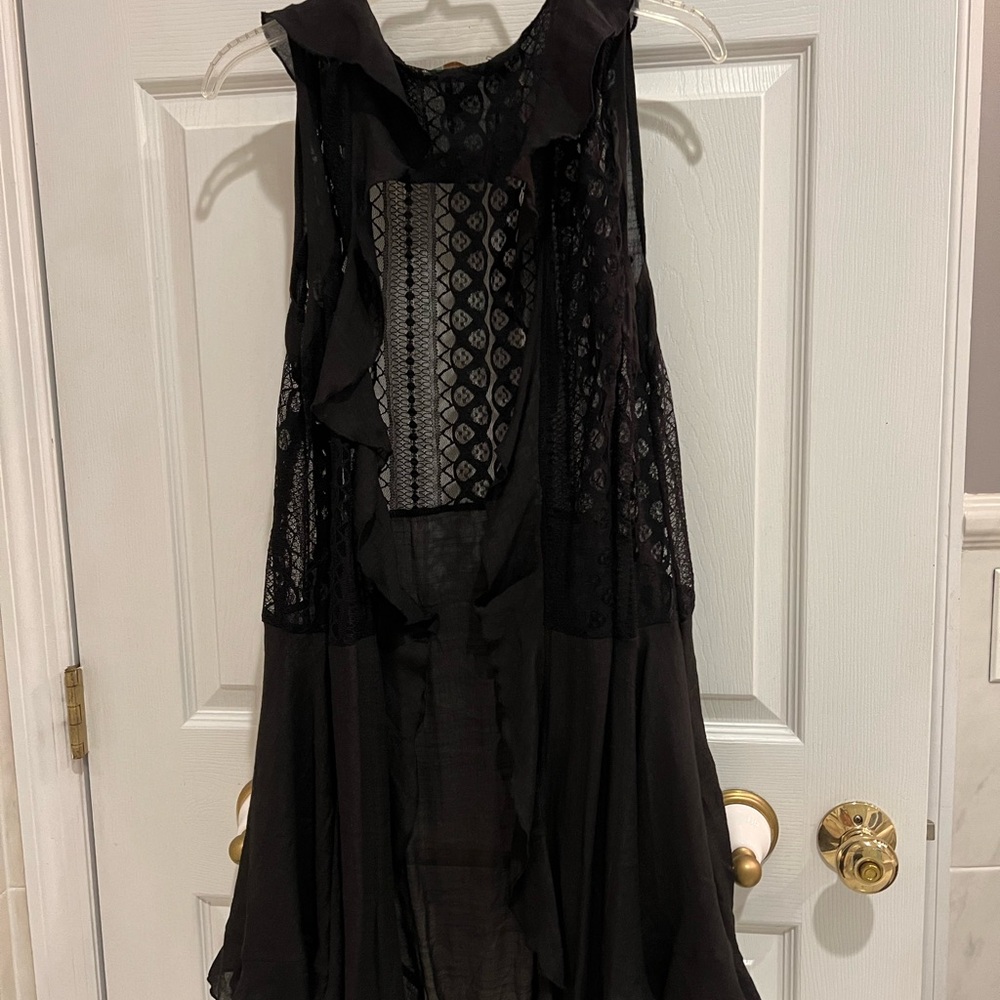Black Lace long Duster - Picture 3 of 3